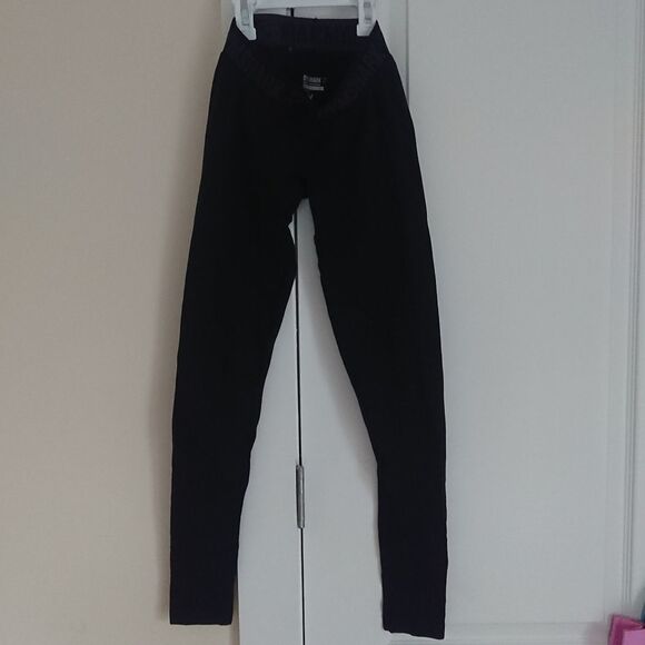 GymShark Dry Womens XS (25-26 in Waist) Black Wicking Base Layer Compression - Picture 2 of 13